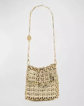 Сумка на плечо 1969 с клапаном Disc-Link Rabanne, цвет Light Gold