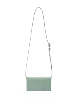 Сумка на плечо All-Day с тиснением под змеиную кожу JIL SANDER, зеленый