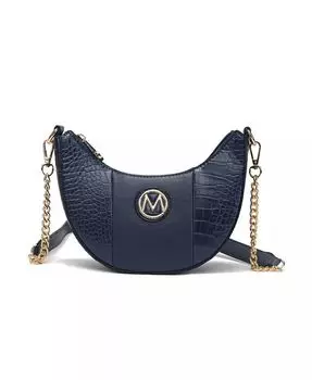 Сумка на плечо Amira с тиснением под крокодила от Mia K Mkf Collection, синий