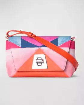 Сумка на плечо Anouk Little Day с принтом Akris, цвет Spectra