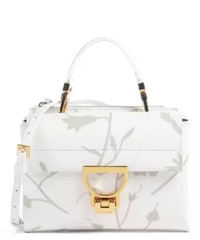 Сумка на плечо Arlettis Shadow Print из зерненой кожи Coccinelle, белый
