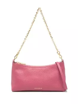 Сумка на плечо Aura из зернистой кожи Coccinelle, розовый