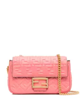 Сумка на плечо Baguette Chain среднего размера FENDI, розовый