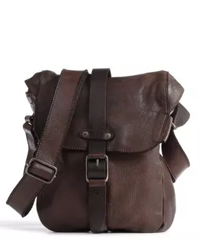 Сумка на плечо barbershop из зерненой кожи с бородкой Aunts & Uncles, коричневый