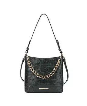 Сумка на плечо Bizzy с тиснением под крокодила Mkf Collection, зеленый