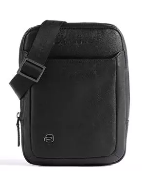 Сумка на плечо Black Square из зерненой яловой кожи Piquadro, черный