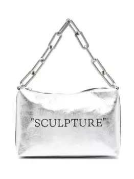 Сумка на плечо Block Pouch OFF-WHITE, серебяный