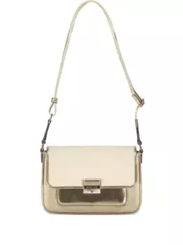 Сумка на плечо Bradshaw с эффектом металлик MICHAEL KORS, нейтральный