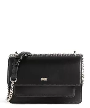 Сумка на плечо Bryant из мелкозернистой яловой кожи Dkny, черный