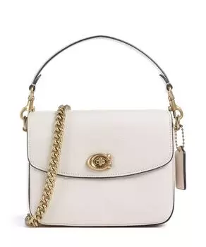 Сумка на плечо Cassie 19 из зернистой кожи Coach, белый