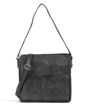 Сумка на плечо City Cowboy Ulani из мелкозернистой кожи Voi, черный