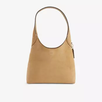 Сумка на плечо Coach Brooklyn 28 из замши, желтый