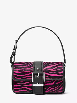 Сумка на плечо Colby среднего размера из телячьего волоса с принтом зебры Michael Kors, мультиколор