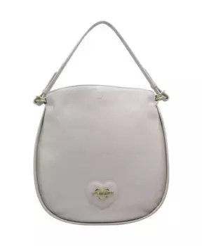 Сумка на плечо цвета слоновой кости из синтетического материала Love Moschino, бежевый