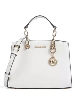 Сумка на плечо Cynthia из мелкозернистой яловой кожи Michael Kors, белый