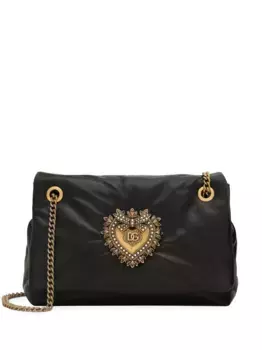 Сумка на плечо Devotion Soft среднего размера DOLCE & GABBANA, черный