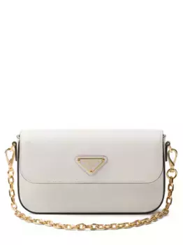 Сумка на плечо Emblme Prada, белый