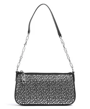 Сумка на плечо Empire из матовой кожи, мелкозернистая кожа Michael Kors, черный