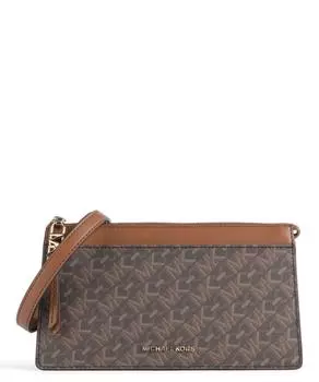 Сумка на плечо Empire из парусины, мелкозернистой кожи Michael Kors, коричневый