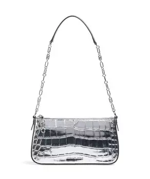 Сумка на плечо Empire из воловьей кожи Michael Kors, серебряный
