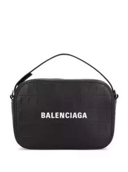 Сумка на плечо Everyday XS с тиснением под крокодила BALENCIAGA, черный