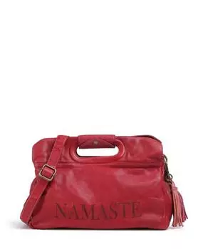 Сумка на плечо Freundgasse 3 из зернистой кожи Taschendieb Wien, розовый