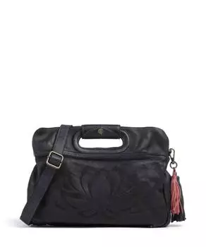 Сумка на плечо Freundgasse 3 из зернистой кожи Taschendieb Wien, синий