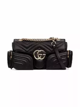 Сумка на плечо GG Marmont 2.0 Gucci, черный