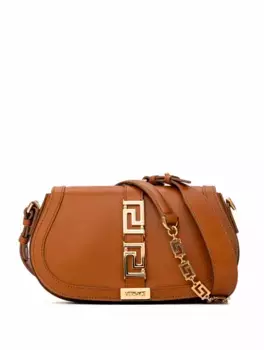 Сумка на плечо Greca Goddess Versace, коричневый