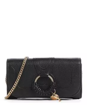 Сумка на плечо Hana из зернистой козьей кожи See By Chlo, черный