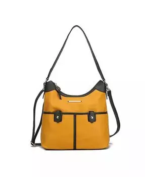 Сумка на плечо Harper Color Block от Mia K Mkf Collection, коричневый