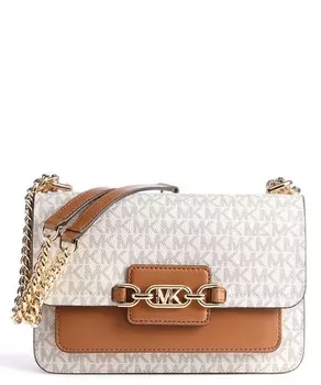 Сумка на плечо Heather из холщовой ткани Michael Kors, белый