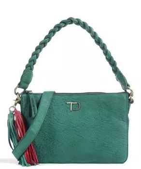 Сумка на плечо Hedwigstrasse 2 из овчины Taschendieb Wien, зеленый