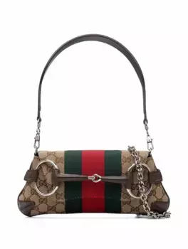 Сумка на плечо Horsebit Chain Gucci, мультиколор