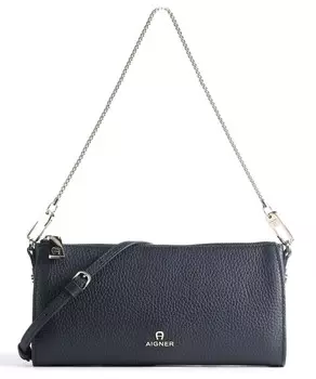 Сумка на плечо Ivy из зерненой яловой кожи Aigner, синий