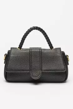 Сумка на плечо из экокожи Francesca Rossi, черный