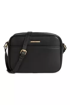 Сумка на плечо из экокожи Geox, черный