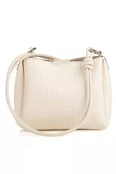 Сумка на плечо из экокожи Lucky Bees, белый