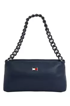 Сумка на плечо из экокожи на цепочке Tommy Jeans, синий