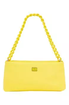 Сумка на плечо из экокожи на цепочке Tommy Jeans, желтый
