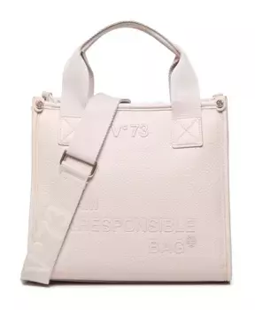 Сумка на плечо из экокожи телесного цвета V73, бежевый