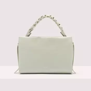 Сумка на плечо из блестящей кожи с тиснением козы Coccinelle BOHEME SHINY GOAT MEDIUM, зеленый