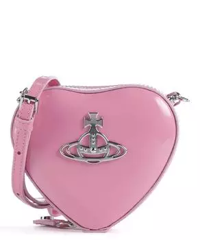 Сумка на плечо из блестящей лакированной кожи Vivienne Westwood, розовый