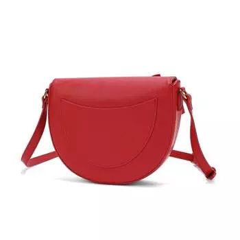 Сумка на плечо из гладкой кожи Tiffany & Fred с бантом спереди Tiffany & Fred Paris, красный