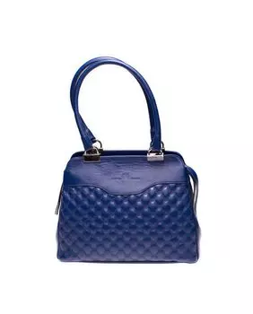 Сумка на плечо из кожи наппа синего цвета Laura Valle, синий