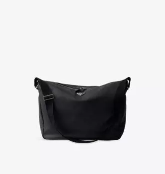 Сумка на плечо из кожи с фирменной табличкой Prada, черный
