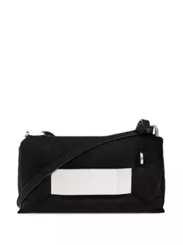 Сумка на плечо из кожи с панелями Griffin Rick Owens, черный