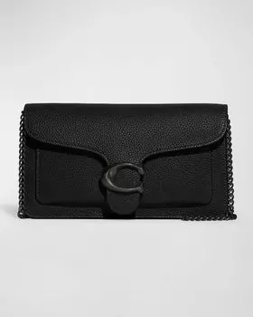 Сумка на плечо из кожи Tabby Pebble Coach, цвет V5Black