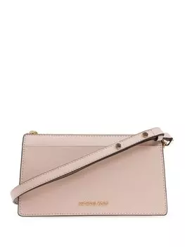 Сумка на плечо из кожи в стиле ампир Michael Michael Kors, розовый