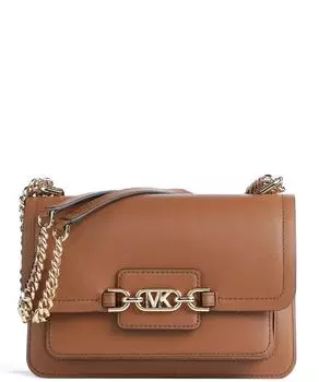 Сумка на плечо из мелкозернистой коровьей кожи цвета вереска Michael Kors, коричневый